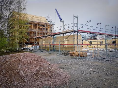 Nu har vi påbörjat bygget av vårt andra hyreshus i Västerås. Foto: Tommy Rundqvist